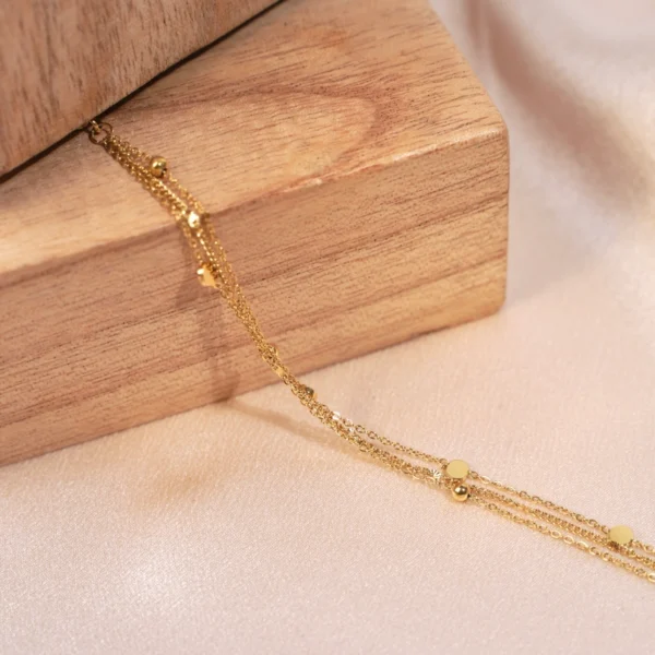 Damarmband i rostfritt stål – elegant armband med kedjor - Bild 2